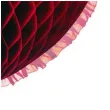 dekoracja honeycomb serce bordowa 45 cm funny fashion