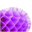 dekoracja honeycomb serce fioletowa 45 cm funny fashion