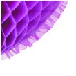 dekoracja honeycomb serce fioletowa 45 cm funny fashion