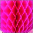 dekoracja honeycomb serce fuksja 45 cm funny fashion