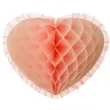 dekoracja honeycomb serce lososiowa 45 cm funny fashion