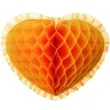 dekoracja honeycomb serce pomaranczowa 45 cm funny fashion