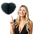 dekoracja honeycomb serce szara 45 cm funny fashion