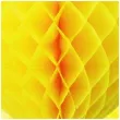 dekoracja honeycomb serce zolta 45 cm funny fashion