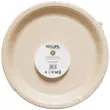 dekoracja jednorazowa zastawa stolowa talerzyki papierowe monokolor alabastrowe bezowe 18 cm x8