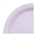 dekoracja jednorazowa zastawa stolowa talerzyki papierowe monokolor lawendowe 18 cm 6 szt
