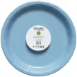 dekoracja jednorazowa zastawa stolowa talerzyki papierowe monokolor niebieskie 18 cm x8