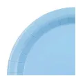 dekoracja jednorazowa zastawa stolowa talerzyki papierowe monokolor niebieskie 23 cm 6 szt