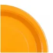 dekoracja jednorazowa zastawa stolowa talerzyki papierowe monokolor pomaranczowe 23 cm 6 szt
