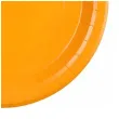 dekoracja jednorazowa zastawa stolowa talerzyki papierowe monokolor pomaranczowe 23 cm 6 szt