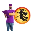 dekoracja kartonowa czarownica unique 13 cm 8 szt
