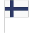 dekoracja kartonowa flaga finlandia bialo granatowa 40 cm