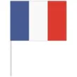 dekoracja kartonowa flaga francja niebiesko czerwona 40 cm