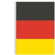 dekoracja kartonowa flaga niemcy zolto czerwono czarna 40 cm