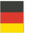 dekoracja kartonowa flaga niemcy zolto czerwono czarna 40 cm