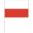 dekoracja kartonowa flaga polska bialo czerwona 40 cm