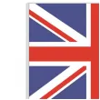 dekoracja kartonowa flaga wielka brytania niebiesko czerwona 40 cm