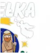 dekoracja kartonowa jaselka wielokolorowy 1 kompl
