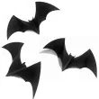 dekoracja kartonowa nietoperz 3d samoprzylepny czarna 30 cm