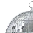 dekoracja kula dyskotekowa disco srebrny partydeco 20 cm
