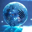 dekoracja kula dyskotekowa disco teczowy boland 20 cm