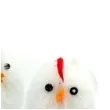 dekoracja kurczaki biale 4 cm aliga 3 szt