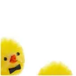 dekoracja kurczaki zolte w muszkach 3 5 cm aliga 3 szt