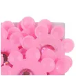 dekoracja kwiaty z cyrkoniami rozowy 33 mm 20 szt