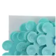 dekoracja kwiaty z cyrkoniami turkusowy 33 mm 20 szt