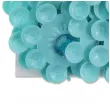 dekoracja kwiaty z cyrkoniami turkusowy 33 mm 20 szt