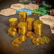 dekoracja monety pieniadze zloty gadgetmaster 144 szt
