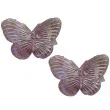 dekoracja motyle 3d rozowy 80x62 mm 2 szt