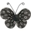 dekoracja motyle papierowe w kwiaty czarne titanum 4 5 cm 4 szt