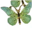 dekoracja motylki samoprzylepne zielono zloty titanum 4 szt