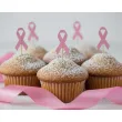 dekoracja muffinek na rozowy pazdziernik pkery wstazka miesiac swiadomosci raka piersi x6