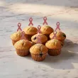 dekoracja muffinek na rozowy pazdziernik pkery wstazka miesiac swiadomosci raka piersi x6