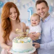 dekoracja na 1 urodziny roczek chlopca dziewczynki topper na tort personalizacja imie zloty