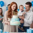 dekoracja na 1 urodziny roczek chlopca dziewczynki topper na tort personalizacja imie zloty