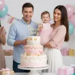 dekoracja na 1 urodziny roczek chlopca dziewczynki topper na tort personalizacja imie zloty
