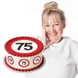 dekoracja na 18 30 40 50 60 70 urodziny oplatek na tort traffic birthday personalizacja 1 8