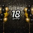 dekoracja na 18 urodziny duza liczba znak napis do przyklejenia glamour birthday 40 5x45 cm