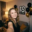 dekoracja na 18 urodziny duza liczba znak napis do przyklejenia glamour birthday 40 5x45 cm