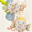 dekoracja na 2 urodziny balon foliowy cukierek do girland kremowo zloty 30 shp