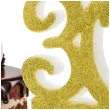 dekoracja na 30 urodziny swieczka na tort liczba 30 zloty partydeco 8 5 cm