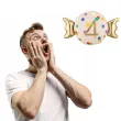 dekoracja na 4 urodziny balon foliowy cukierek do girland kremowo zloty 30 shp