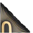 dekoracja na 40 urodziny balon foliowy glamour czarno zloty matowy do girland 20 sqr