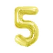 dekoracja na 5 15 25 35 45 50 55 65 urodziny balon foliowy cyfra 5 zloty ciemny duzy 33 dgt