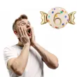 dekoracja na 6 urodziny balon foliowy cukierek do girland kremowo zloty 30 shp