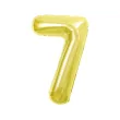 dekoracja na 7 17 70 75 urodziny balon foliowy cyfra 7 zloty ciemny duzy 33 dgt