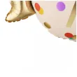 dekoracja na 7 urodziny balon foliowy cukierek do girland kremowo zloty 30 shp